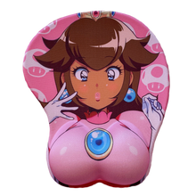 Load image into Gallery viewer, black peach mousepad