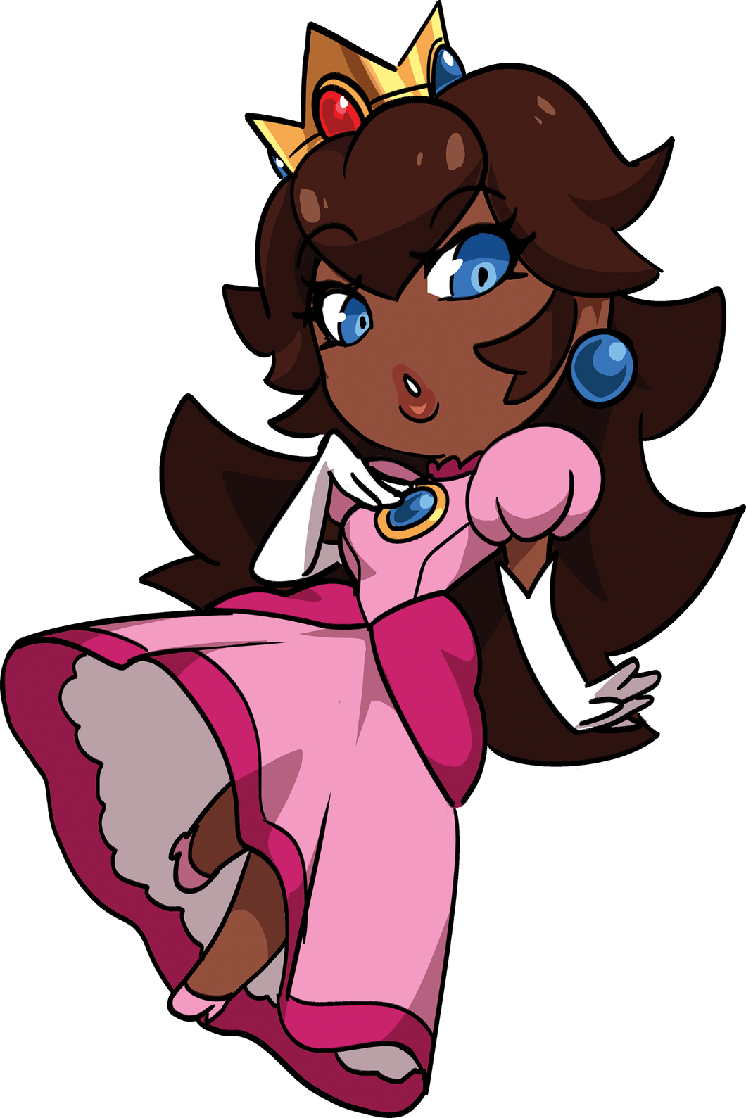 Peach Keychain