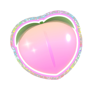 pink peach 3D sticker