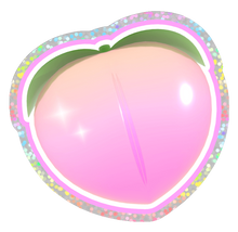 Load image into Gallery viewer, blackprincesspeach 3D peach sticker
