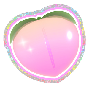 blackprincesspeach 3D peach sticker